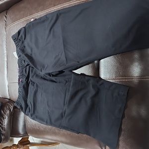 Womens PETITE drawstring and elastic scrub pants